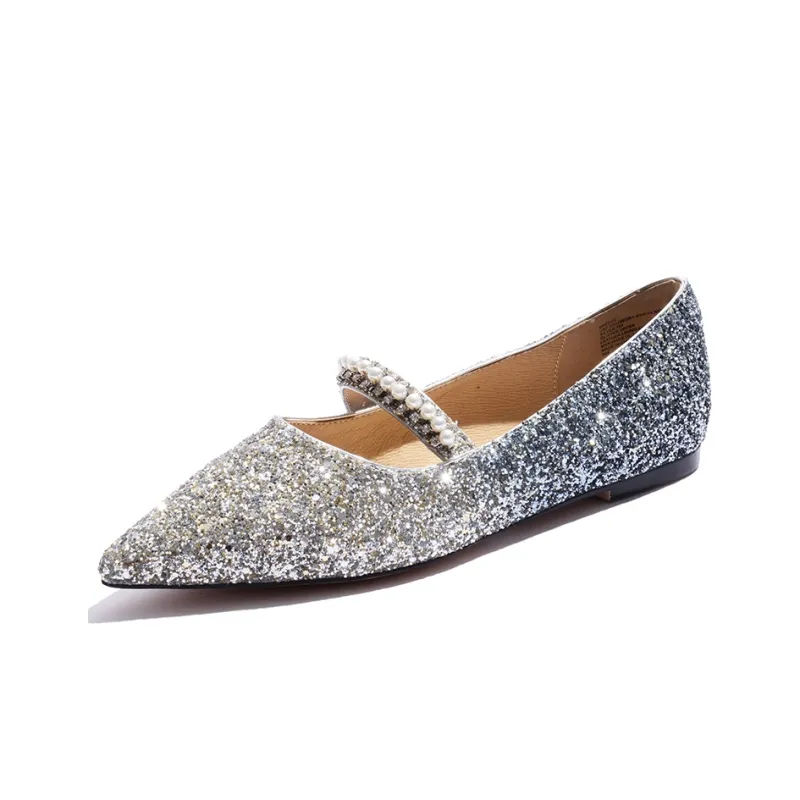 STEVE MADDEN Women's Casual Shoes Women's Low Top Silver, Champagne-1
