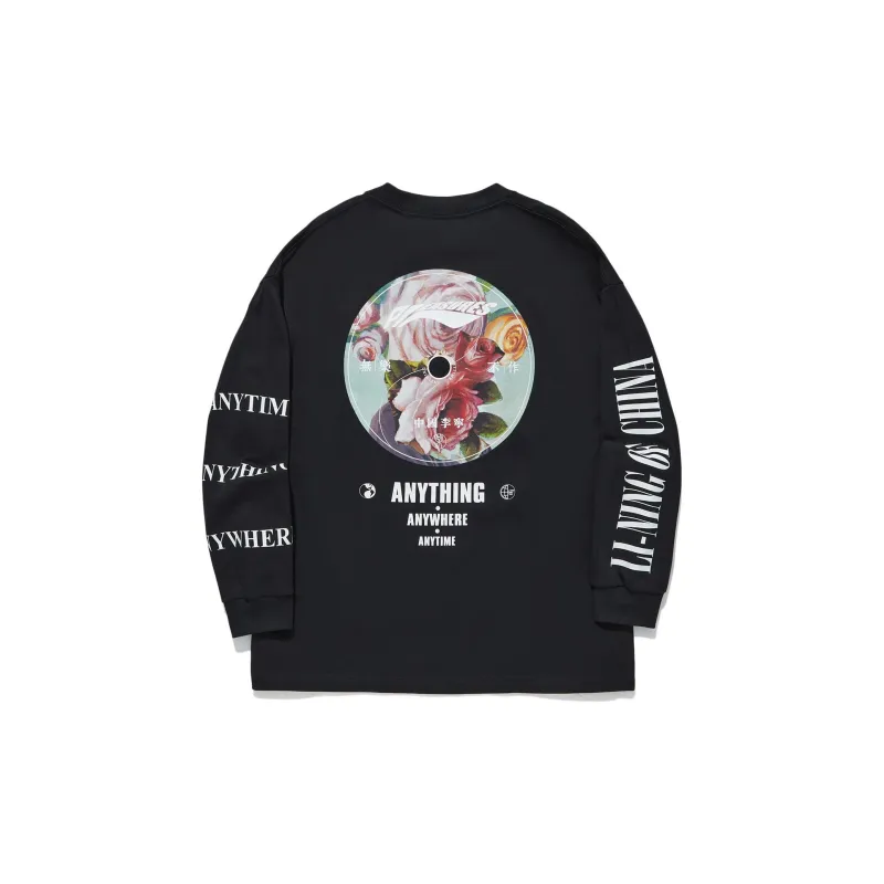 Pleasures X LiNing T Shirts Unisex Black-1