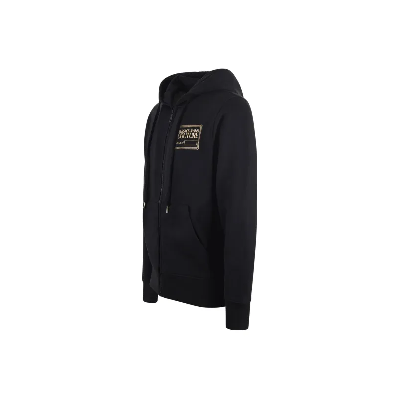VERSACE JEANS Logo Print Zipped Hoodie-2