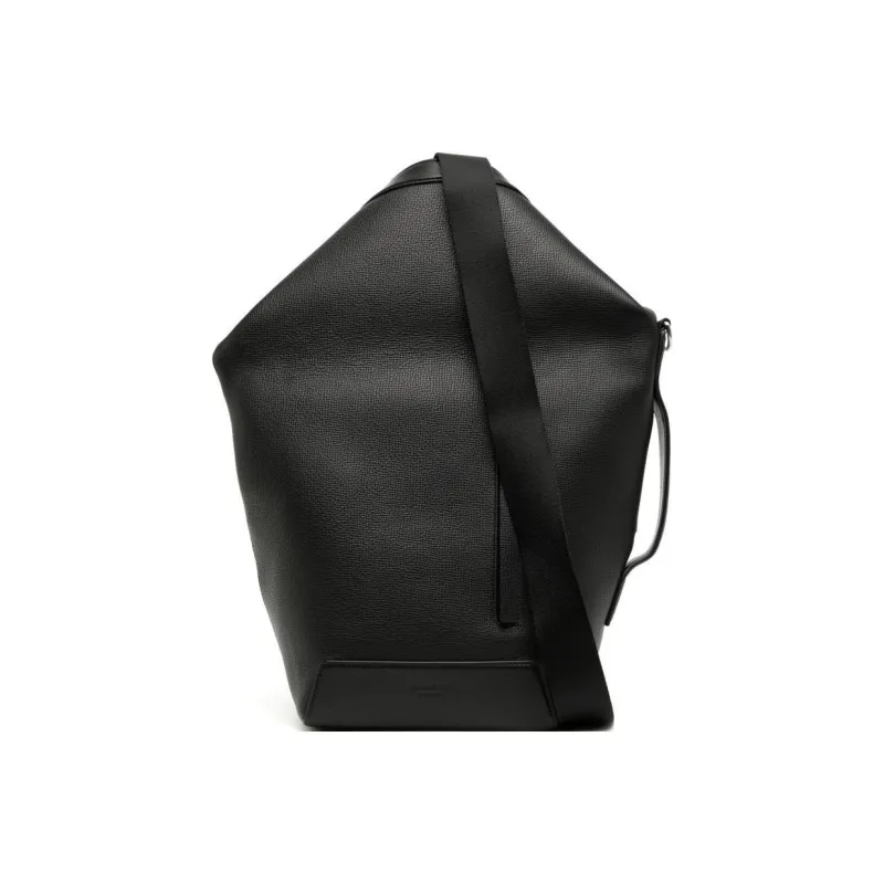 Mulberry Calfskin Shoulder Bag, Crossbody Bag Tubas Men's Black-0