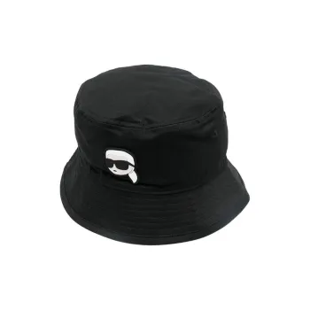 KARL LAGERFELD / Karl Lagerfeld Jeans Ikonik Karl Print Logo Embroidered Bucket Hat