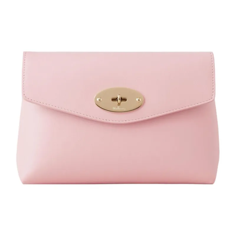 Mulberry Darley Grained Calfskin Makeup Bag Regular Women's Rose Pink-0