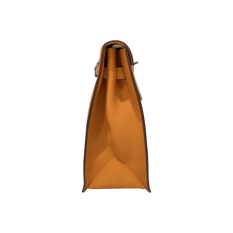HERMES Kelly Danse Swift Calfskin One Shoulder Crossbody Clutches Regular Women's I9 Abricot Apricot-1