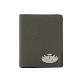 Mulberry Calfskin Wallet Men's Gray