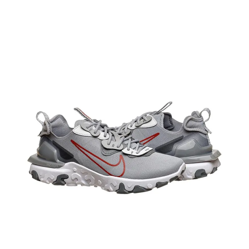 Nike React Vision Light Smoke Grey University Red-3