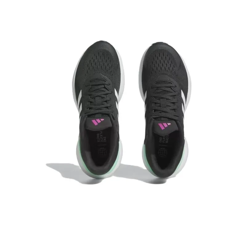 Adidas Response Super 3.0 Cushioning, Wear Resistant Low Top Running Shoes Women's Black-4