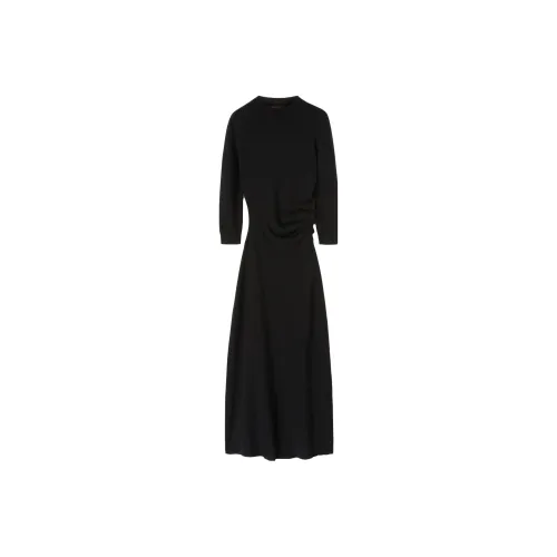 Loro Piana Long-Sleeved Dresses Women's Black