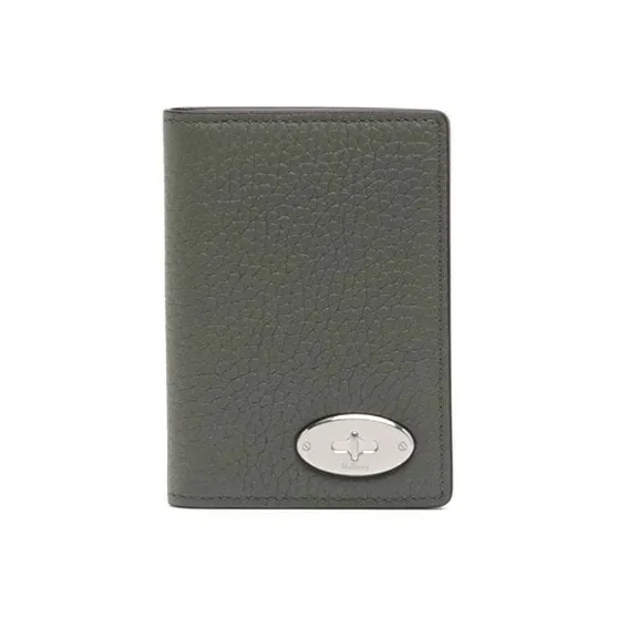 Mulberry Calfskin Card Holder Men's Dark Green-0