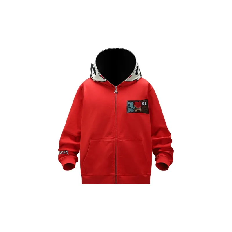 KAKAZZY Sweatshirts Unisex Red-3