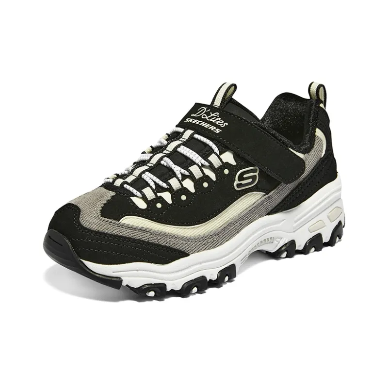 Skechers D'lites 1.0 Marathon Running Shoes 'Black Grey Beige' Women's-2
