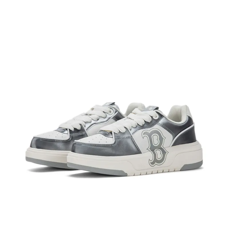 MLB Chunky Liner Skateboard Shoes Unisex Low Top Gray White-2