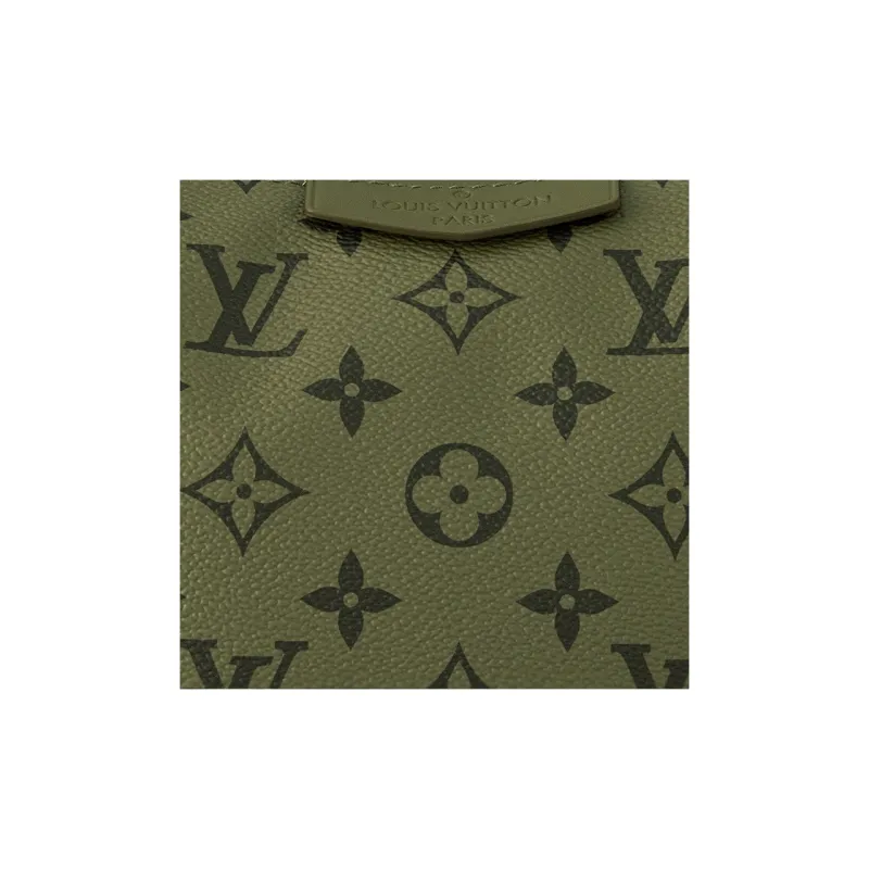 LOUIS VUITTON Canvas Bag, Shoulder Bag, Crossbody Bag Regular Men's Khaki Green/Vermilion-4