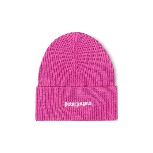 PALM ANGELS Classic Logo Ribbed Beanie 