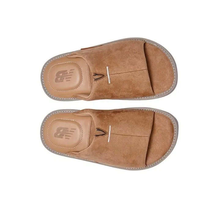 New Balance Slip Resistant Slide Slippers Unisex Brown-2