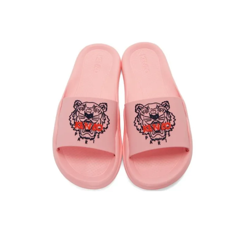 KENZO Rubber Sole Antibacterial Slide Slippers Women's Pink-2