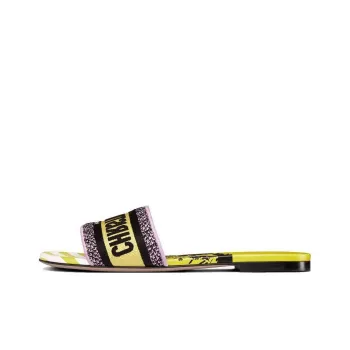 DIOR Dway Slide Slippers Women's Bright Yellow