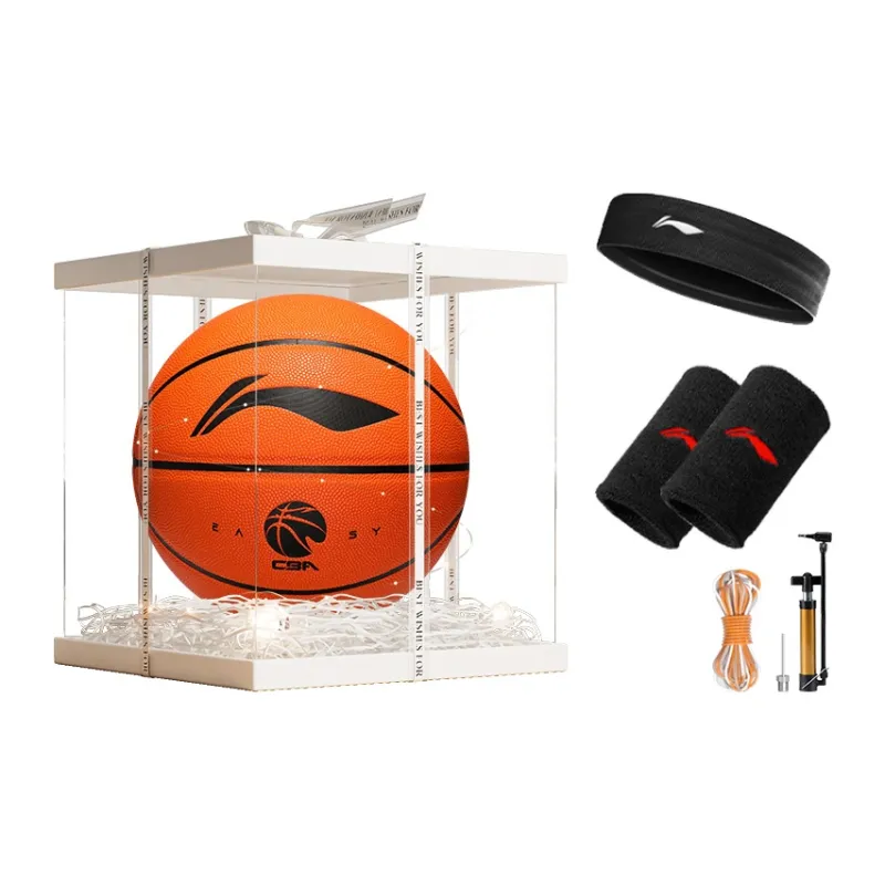 LiNing CBA Collection PU Basketball Orange Size 7 Ball Training Unisex-12