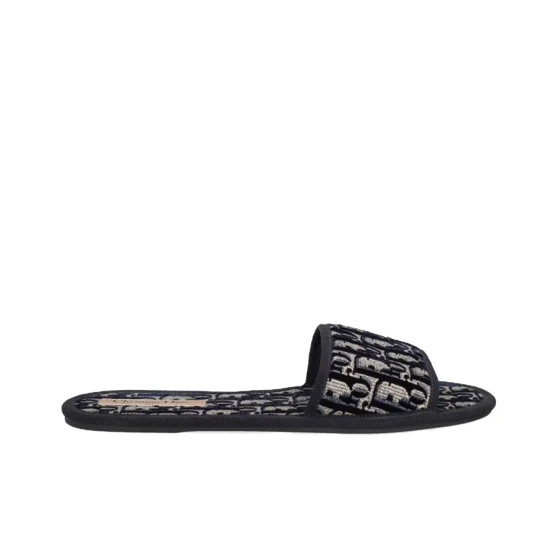 DIOR Chez Moi Slide Slippers Women's Black-1
