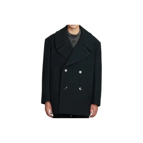 Lemaire Coats Men Black