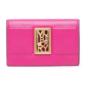 Mulberry Grained Leather Coin Purses Wallets Women's Pink
