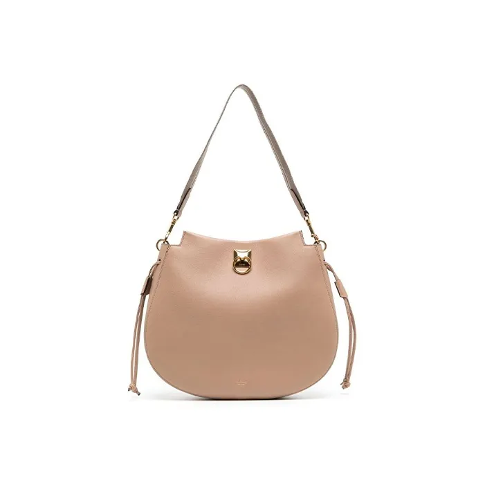 Mulberry Calfskin Shoulder Bag Crossbody Bag Regular Women's Beige-0