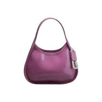 Coachtopia Patent Leather Shoulder Bag, Handbag, Shoulder Bag Trumpets Women's Purple