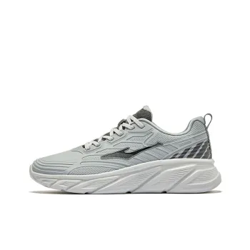 Erke Pursuing Clouds Anti Slip Wear Resistant Low Top Running Shoes Men's Ceramic Gravel Gray Silent Gray