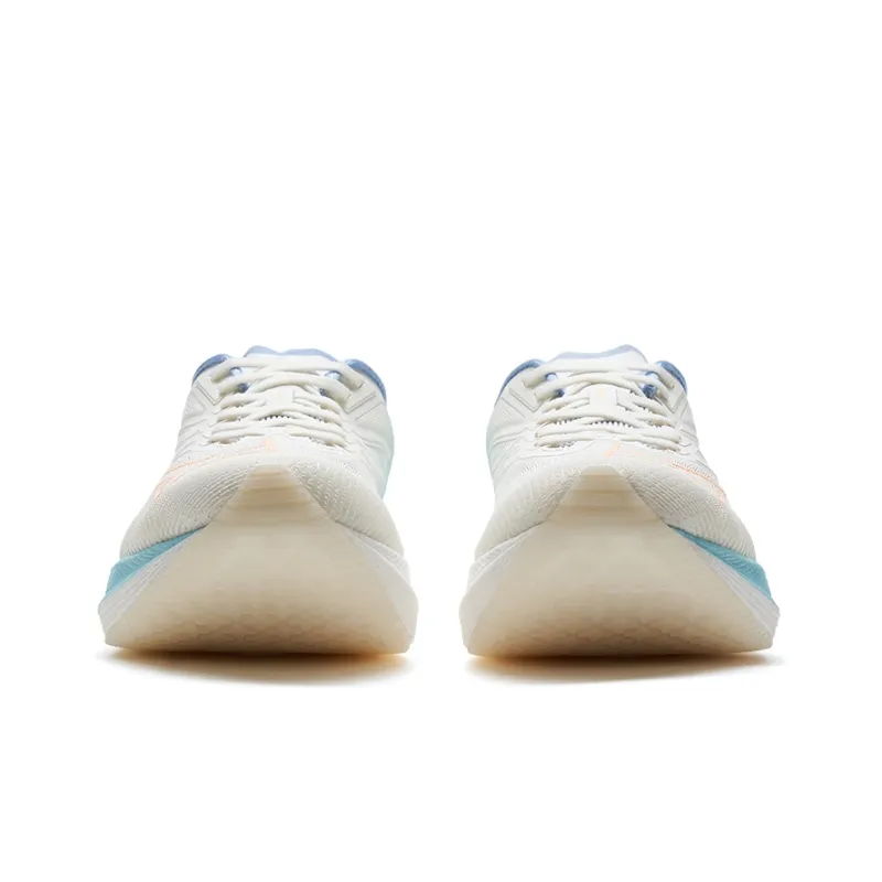 XTEP Anti Slip Wear Resistant Low Top Casual Running Shoes Men's Sail White/Wool Moon Blue-5