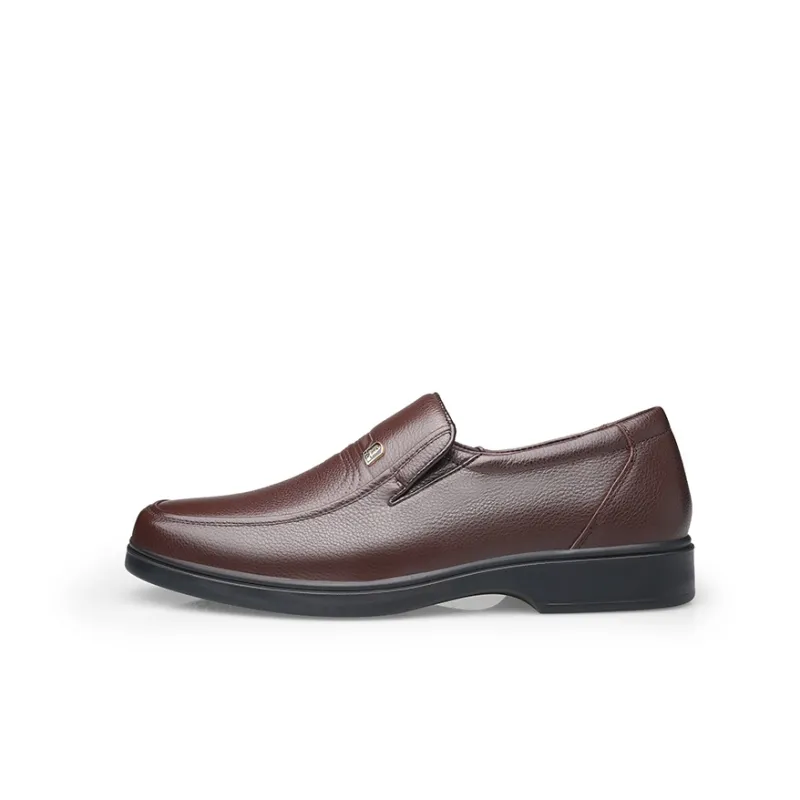 LAORENTOU Men's Casual Shoes Men Low Top Brown/Black-0