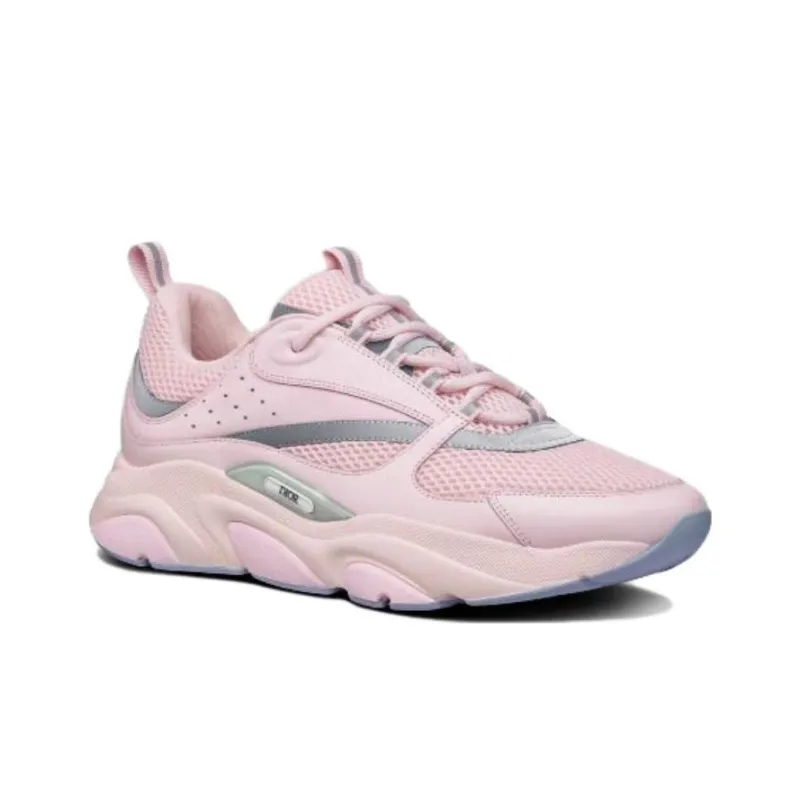 DIOR B22 Pink Technical Mesh Pink Silver-1