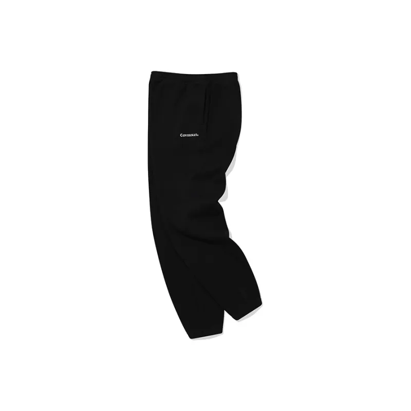 COVERNAT Knitted Sweatpants Unisex Black-2