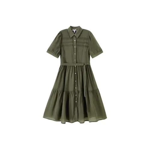 FINITY Short-Sleeved Dresses Women's Dark Green