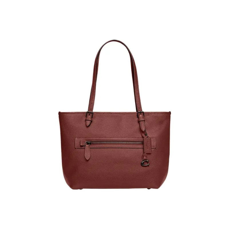 COACH Taylor Eggstone Grain Leather Tote Bag Shopping Bag Shoulder Bag Handbag Large Size Women's Rusty Red-0
