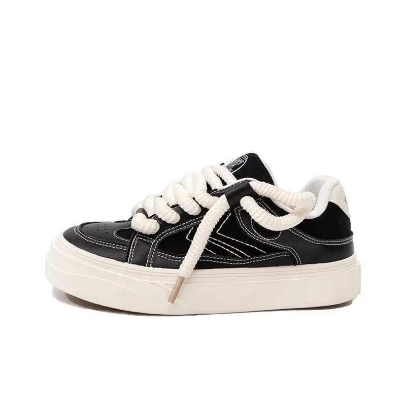 Feiyue Low-Top Skateboard Shoes Women's Black-0
