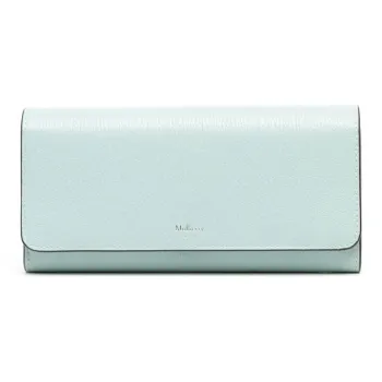 Mulberry Leather Wallet Women's Light Green