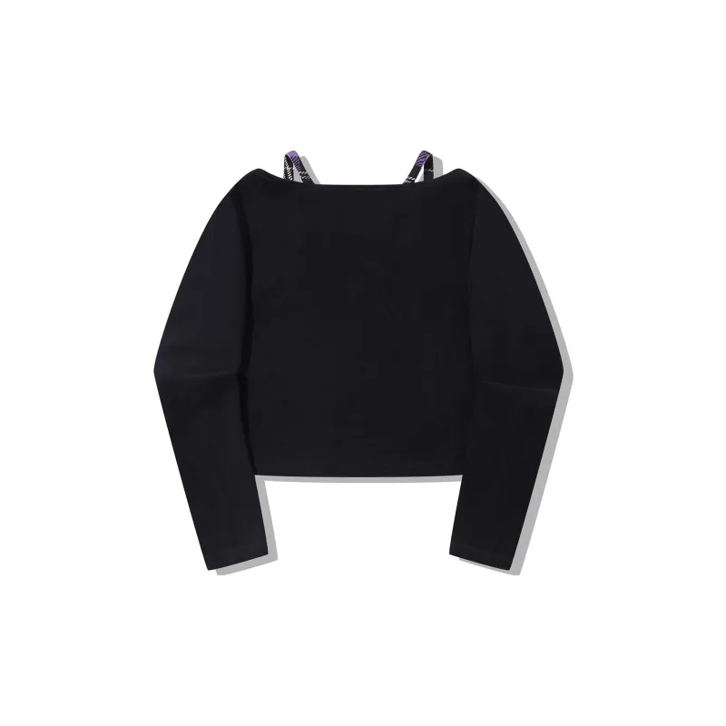 Pleasures X LiNing T Shirts Women's Black-1