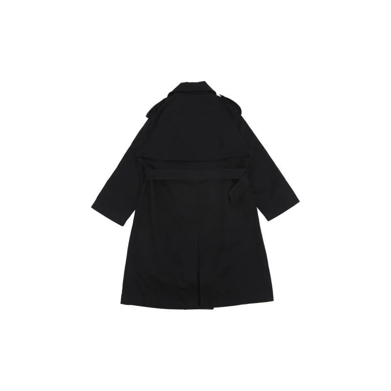 Nerdy Trench Coats Unisex Black-1
