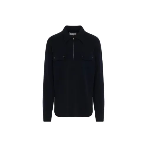 Maison Margiela Polo Shirts Men Dark Blue