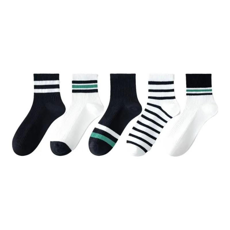 MIIOW SS23 Mid Calf Socks Men's 5 Pack-5