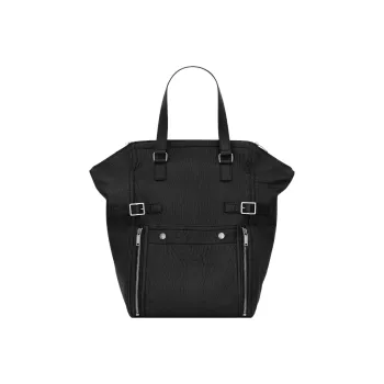 SAINT LAURENT Grain Calfskin Handbag Regular Men's Black
