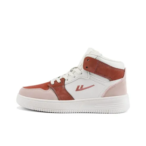 Warrior Anti Podw And Wear Resistant Breathable High Top Skateboard Shoes Women's Strawberry Pink
