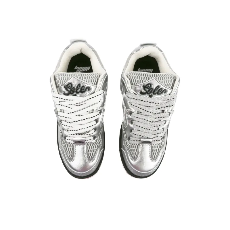 Sole Honey Xingji Series Medication Shoes Anti-Slip Wear-Resistant Low-Top Skateboard Shoes Unisex Silver-1