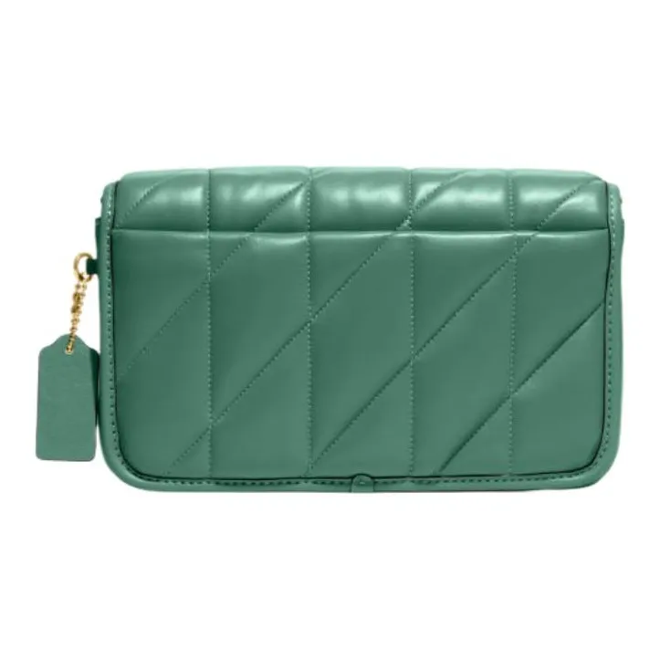 COACH Hayden Leather Pillow Bag Shoulder Bag Crossbody Bag Women's Green-2