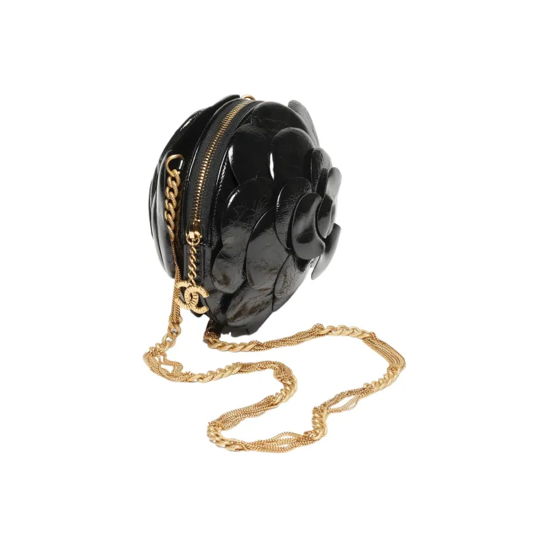 CHANEL Calfskin Evening Bag, Clutch, Shoulder Bag Women's Black-1