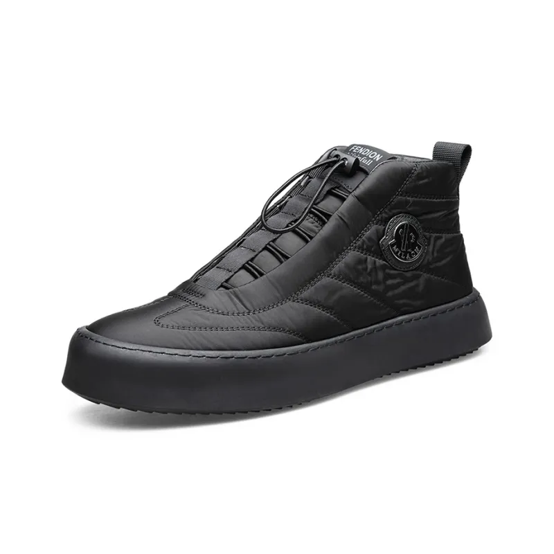 YEDANI High-Top Skateboard Shoes Men's Black-1