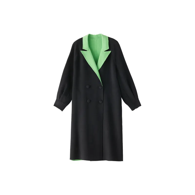 MIIDII Mid-Length Velvet Coat Women's-2