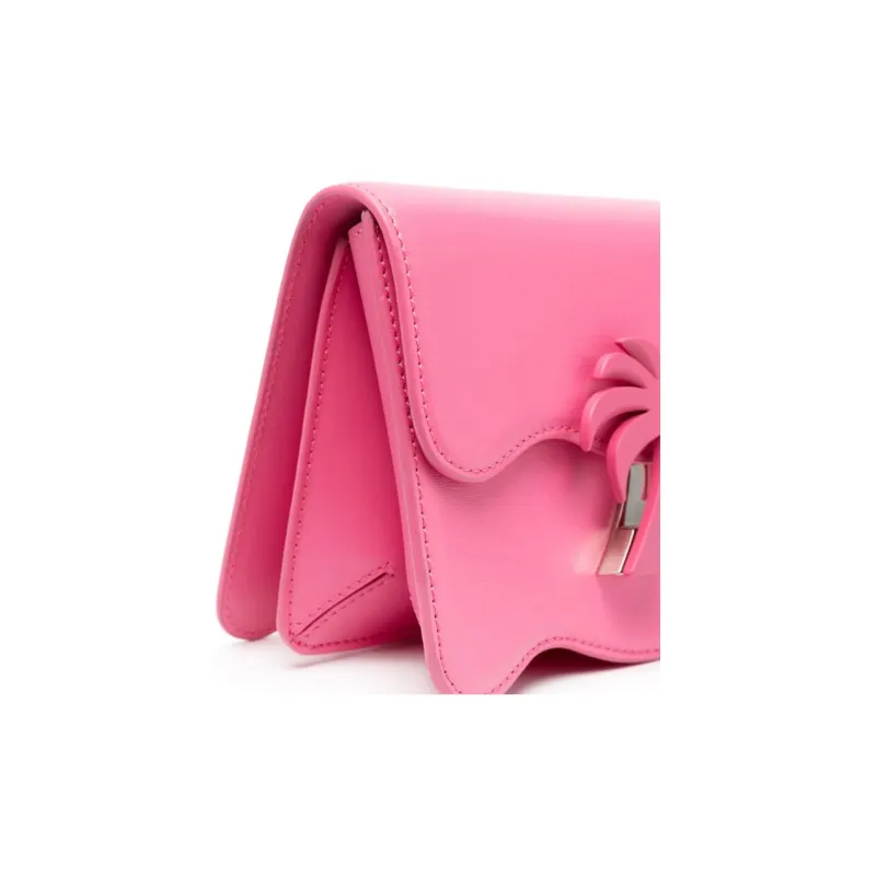 PALM ANGELS Calfskin Shoulder Bag Crossbody Bag Regular Women's Pink-2