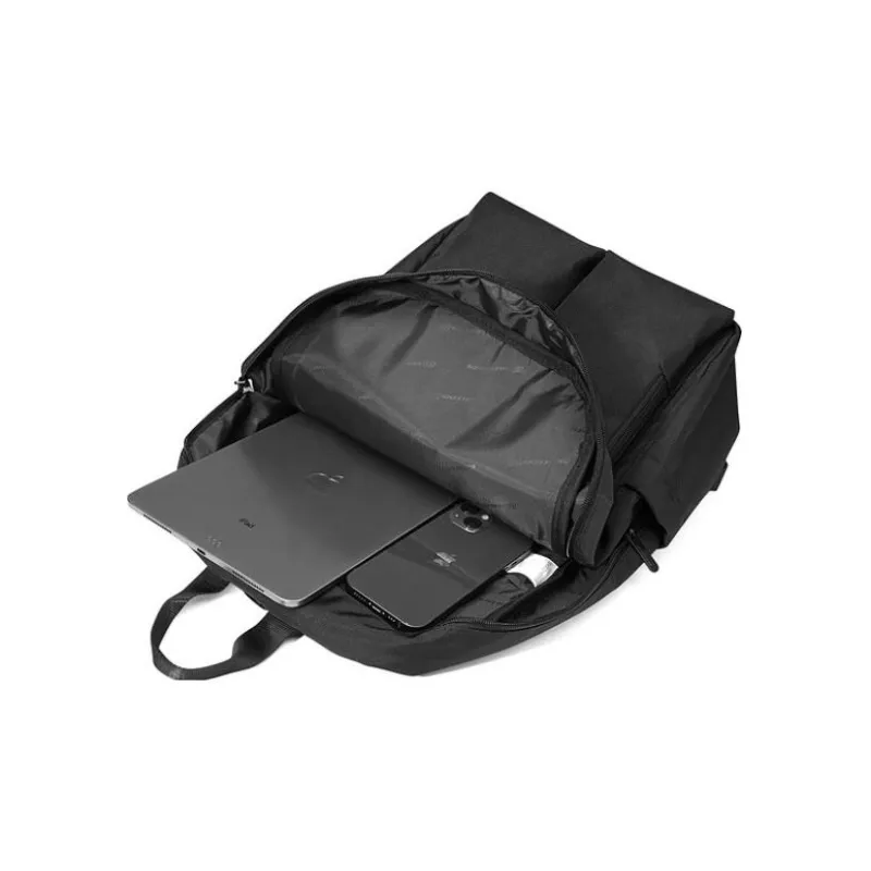 Skechers Fabric Backpack Large Size Unisex Black-3