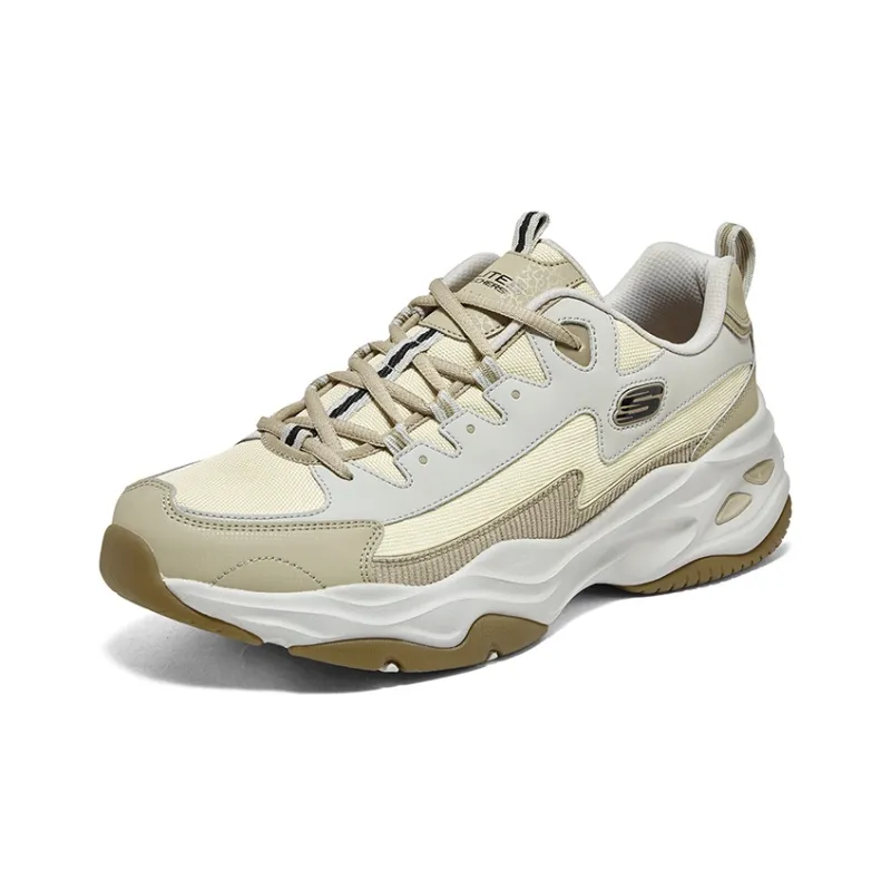 Skechers D'Lites 4.0 Shoes 'White Yellow Olive'-2