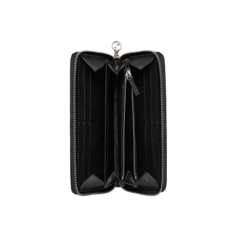 GUCCI Blondie Leather Wallet Women's Black-3